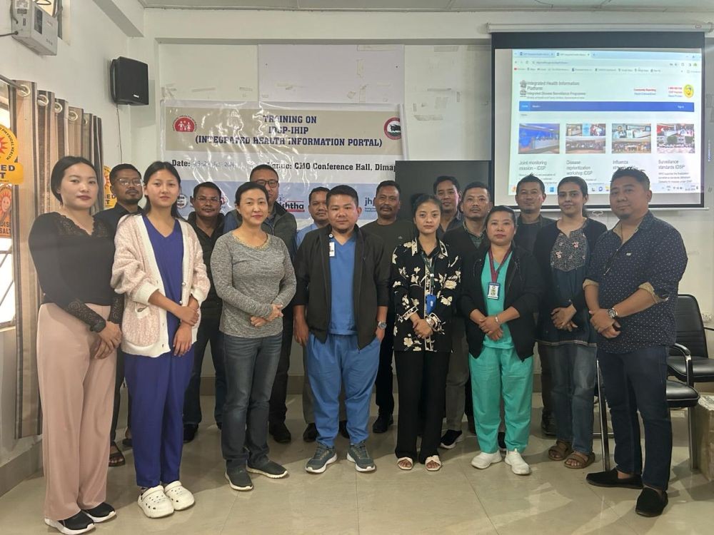 Health workers of private hospitals in Dimapur attend a  re-orientation training on Integrated Health Information portal held at at Chief Medical Officer’s Conference Hall, Dimapur on February 28. (Photo Courtesy: Dimapur DPHM)